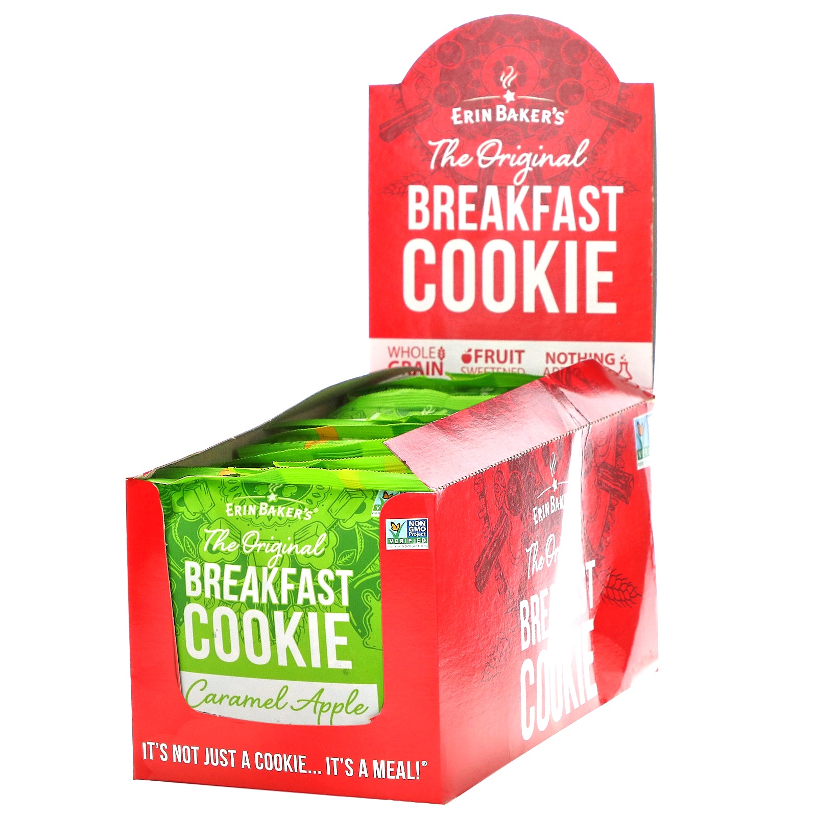 Erin Baker's, The Original Breakfast Cookie, Caramel Apple, 12 Cookies, 3 oz (85 g) Each