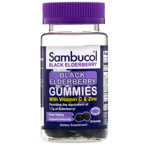 Sambucol, Sambucol, Black Elderberry, 30 Gummies