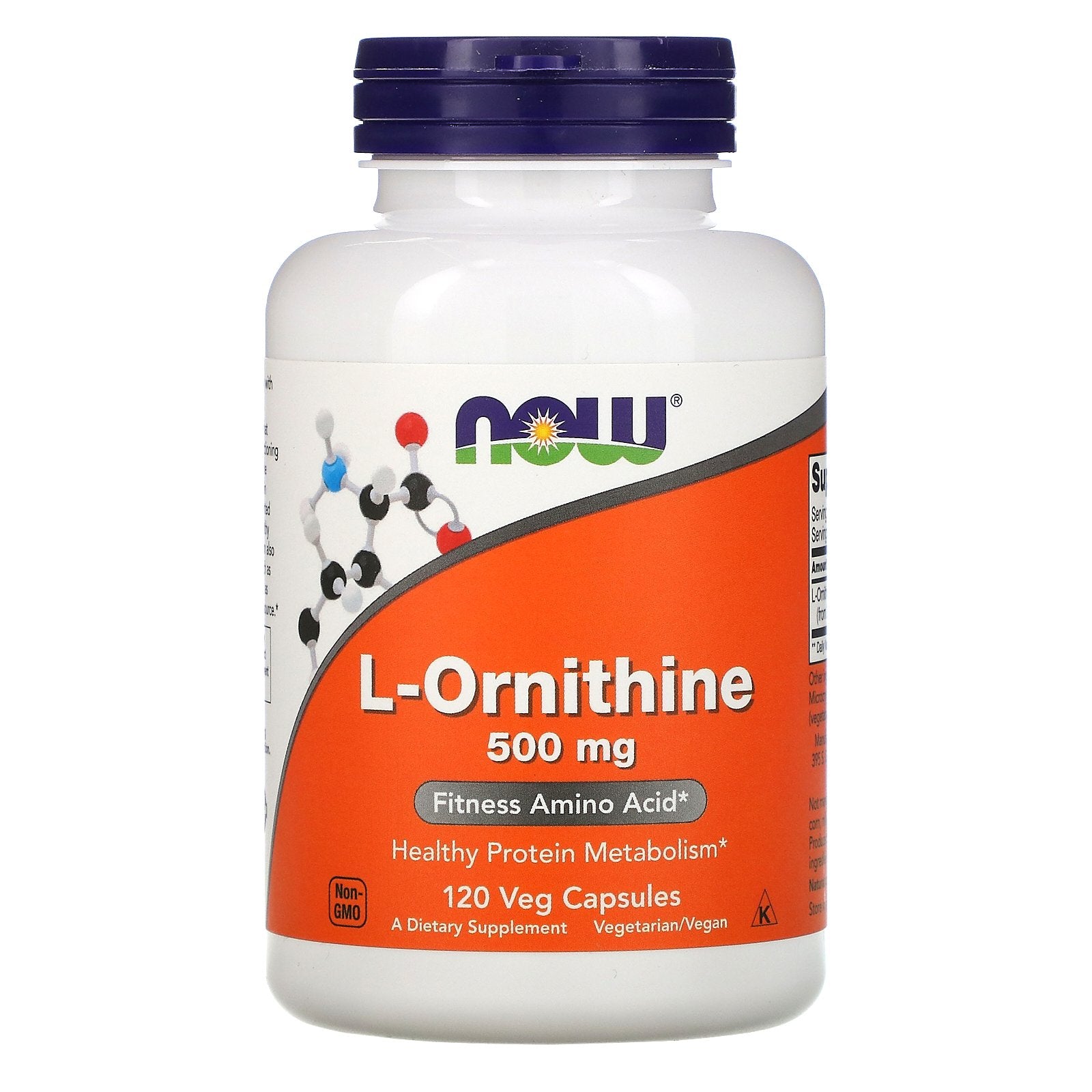 Now Foods, L-Ornithine, 500 mg, 120 Veg Capsules