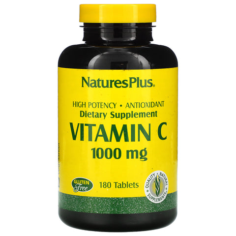 Nature's Plus, Vitamin C, 1000 mg, 180 Tablets