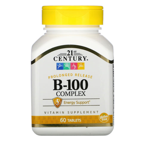 21st Century, B-100 Complex, Prolonged Release, 60 Tablets