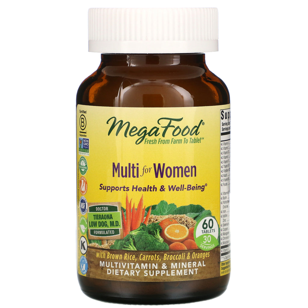 MegaFood, Multi for Women, 60 Tablets