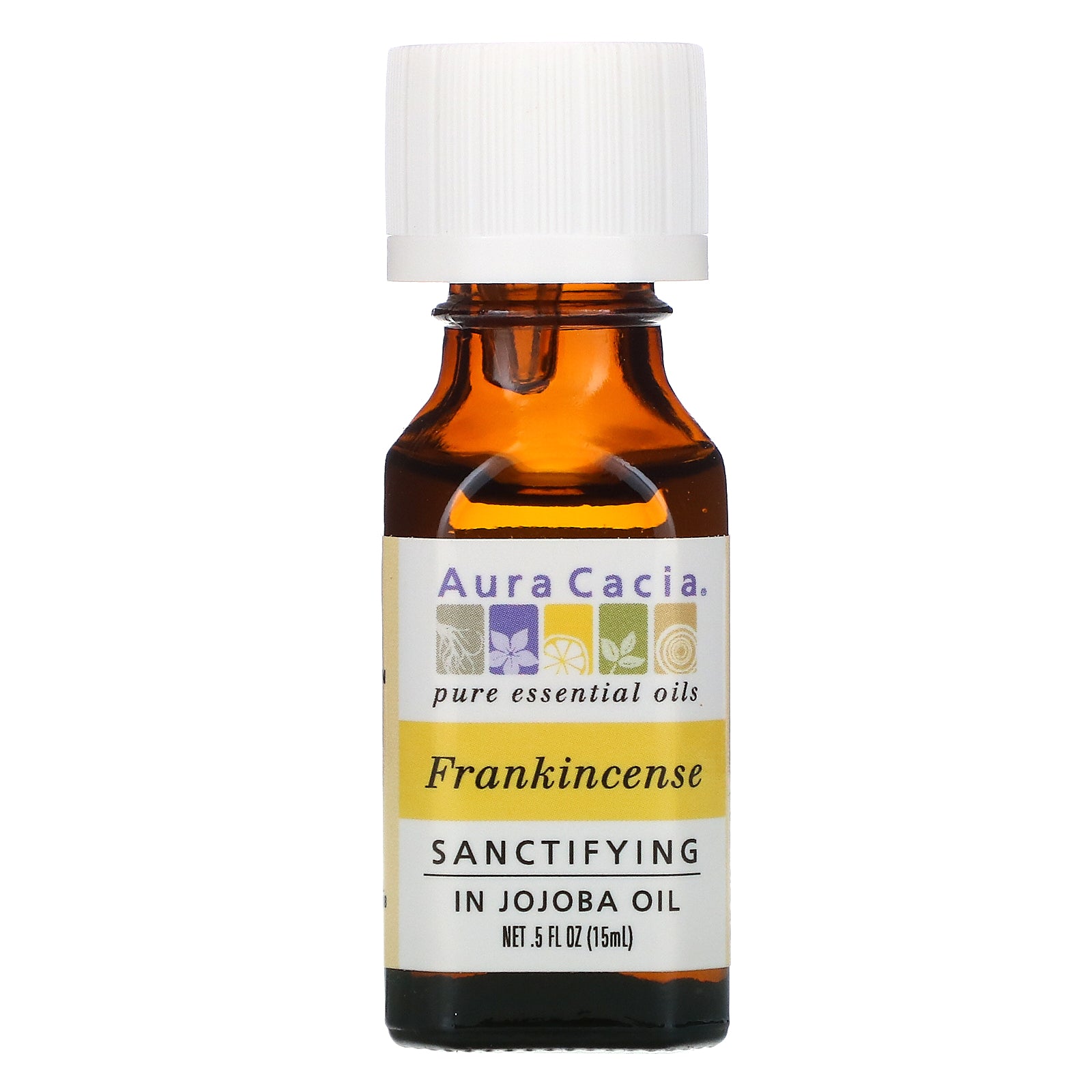 Aura Cacia, Pure Essential Oils, Frankincense, .5 fl oz (15 ml)