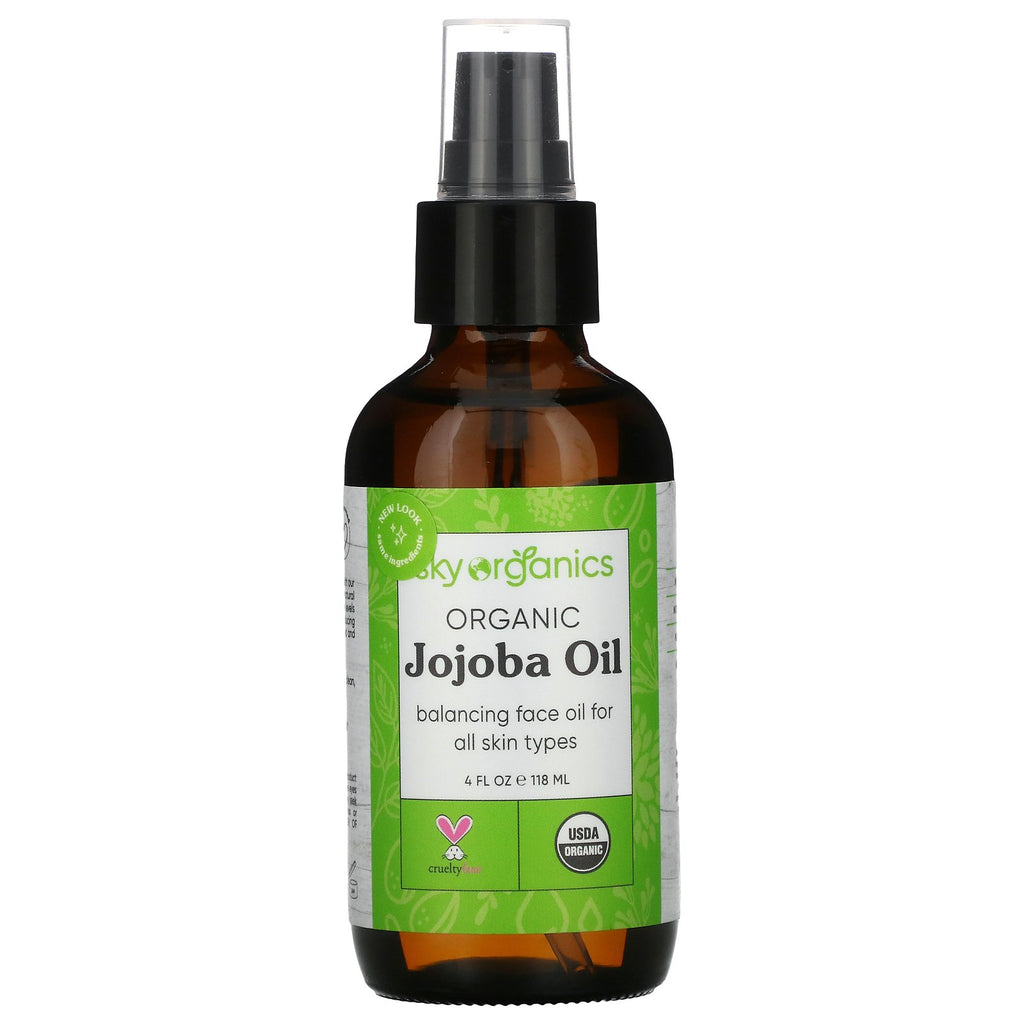 Sky Organics, Organic Jojoba Oil, 4 fl oz (118 ml)