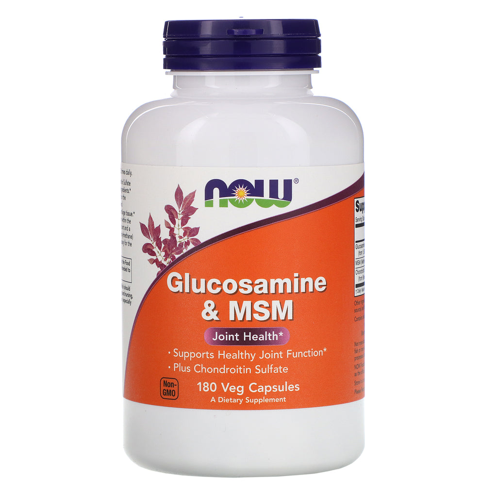 Now Foods, Glucosamine & MSM, 180 Veg Capsules