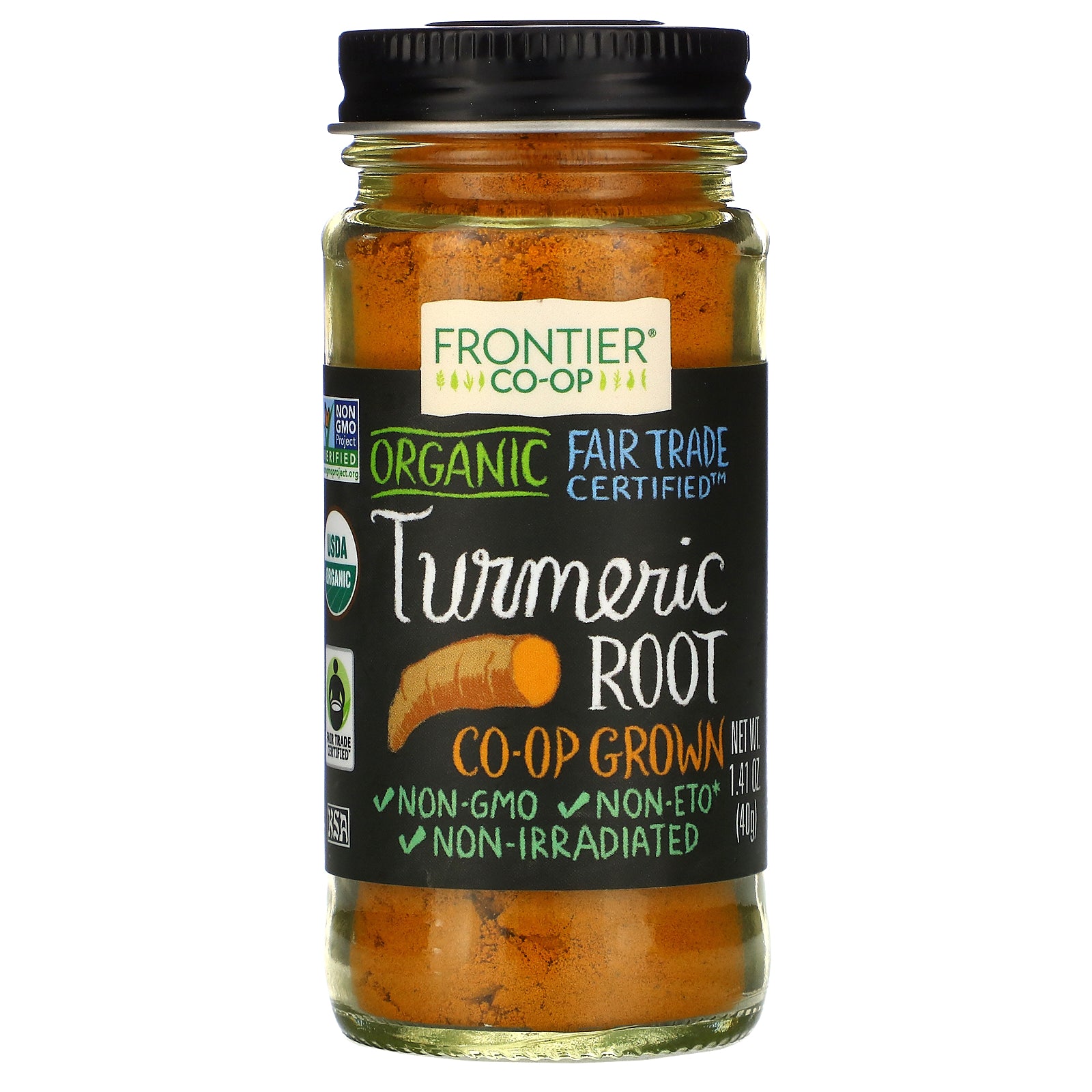 Frontier Natural Products, Organic Turmeric Root, 1.41 oz (40 g)