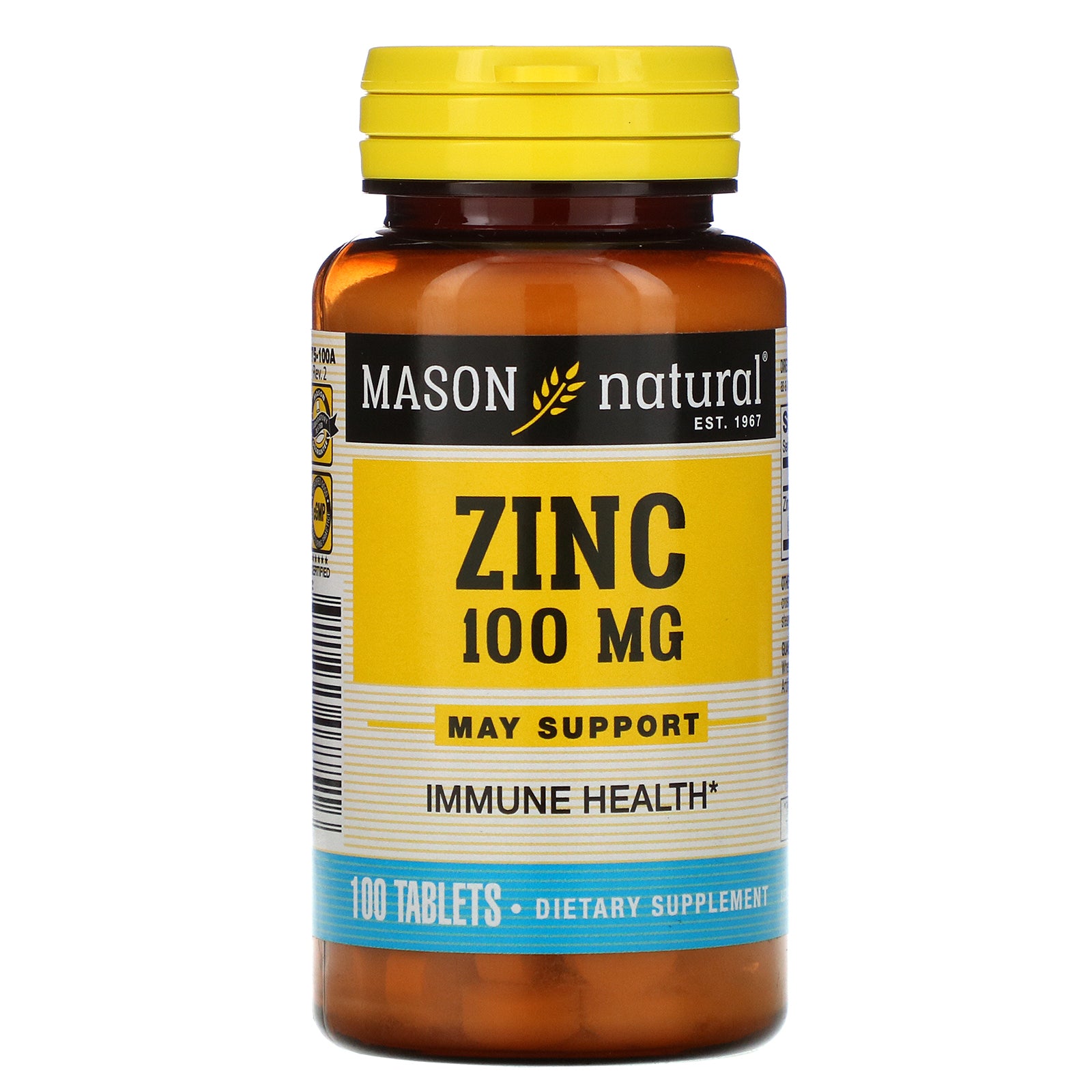 Mason Natural, Zinc, 100 mg, 100 Tablets