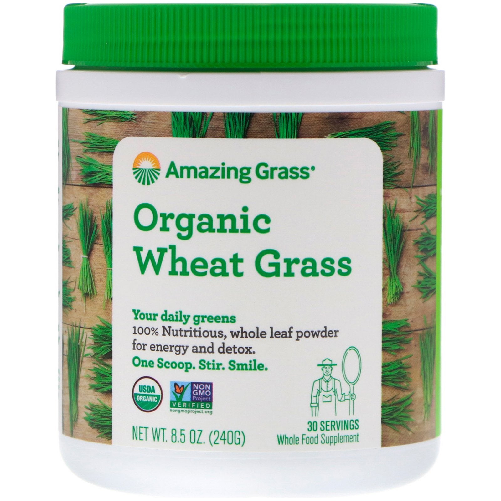 Amazing Grass, Organic Wheat Grass, 8.5 oz (240 g)