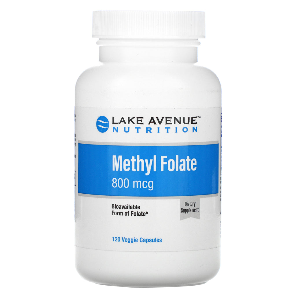 Lake Avenue Nutrition, Methyl Folate, 800 mcg, 120 Veggie Capsules