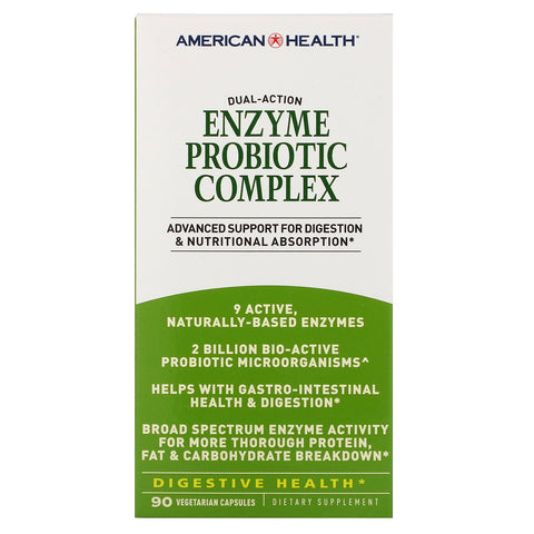 American Health, Enzyme Probiotic Complex, 90 Veggie Caps