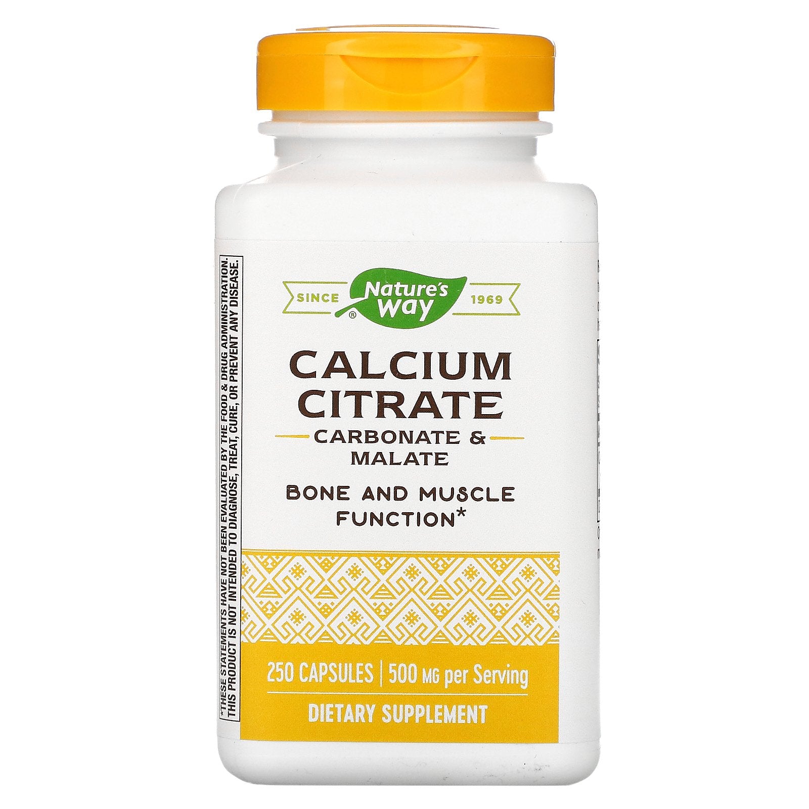 Nature's Way, Calcium Citrate, 500 mg, 250 Capsules