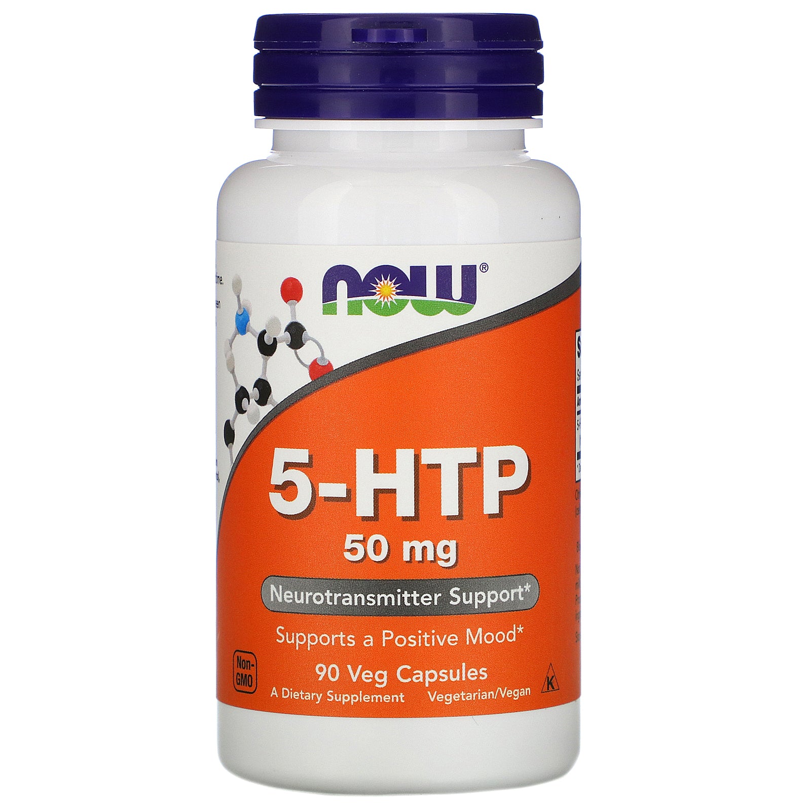 Now Foods, 5-HTP, 50 mg, 90 Veg Capsules