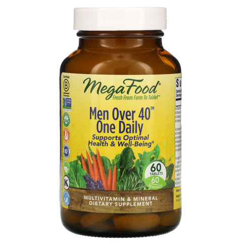 MegaFood, Men Over 40 One Daily, 60 Tablets