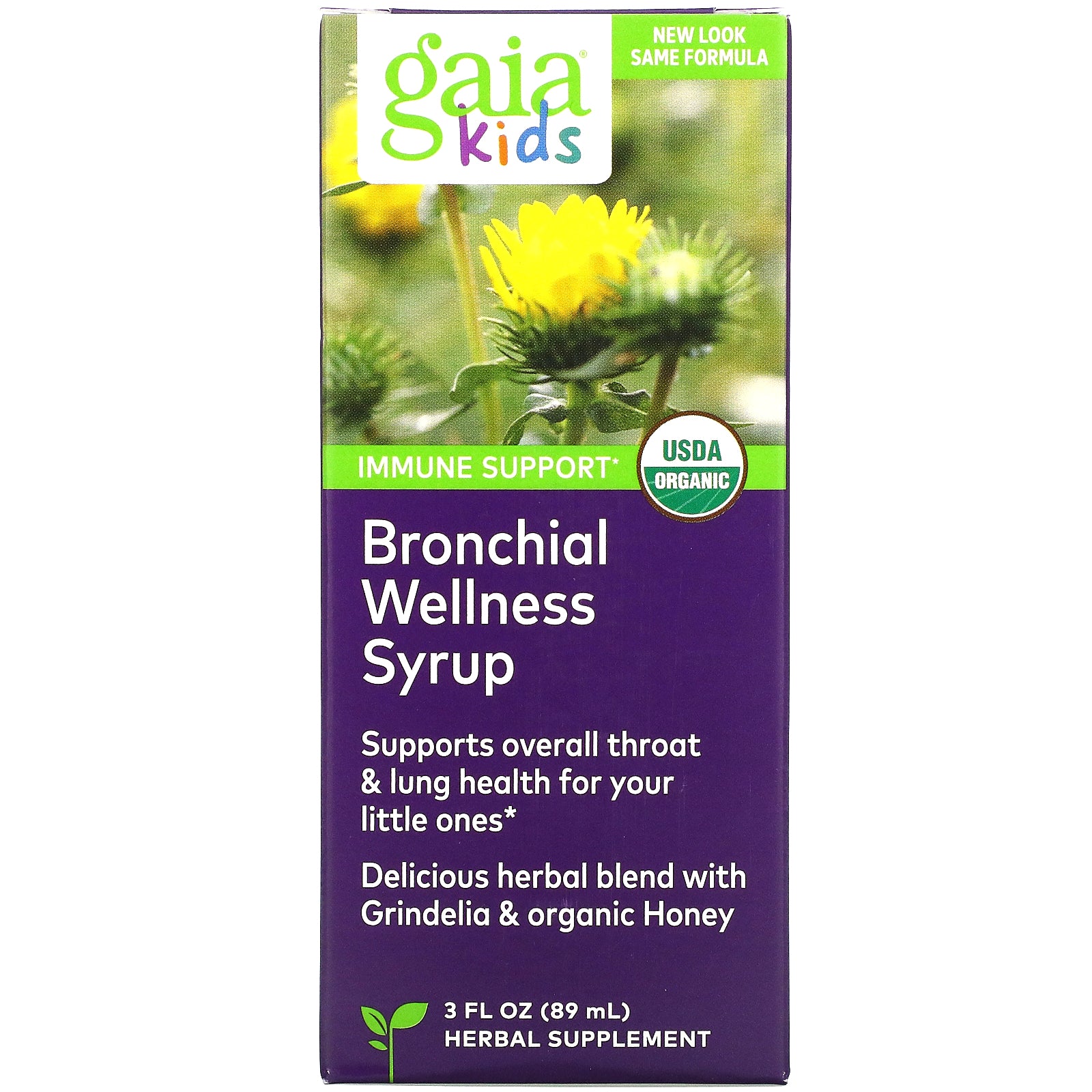 Gaia Herbs, Bronchial Wellness for Kids, 3 fl oz (89 ml)