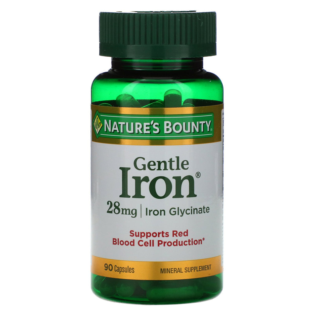 Nature's Bounty, Gentle Iron, 28 mg, 90 Capsules