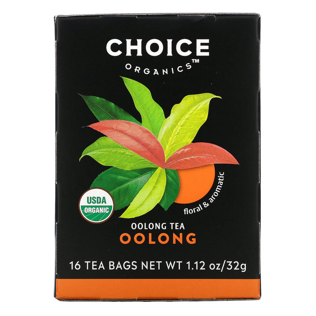 Choice Organic Teas, Oolong Tea, Oolong, 16 Tea Bags, 1.12 oz (32 g)