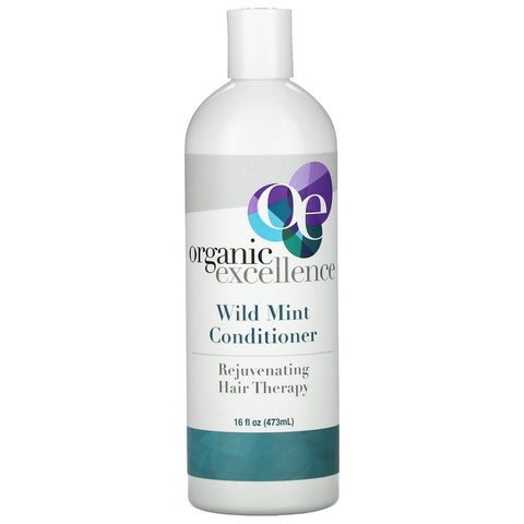 Organic Excellence, Conditioner, Rejuvenating Hair Therapy, Wild Mint, 16 fl oz (473 ml)