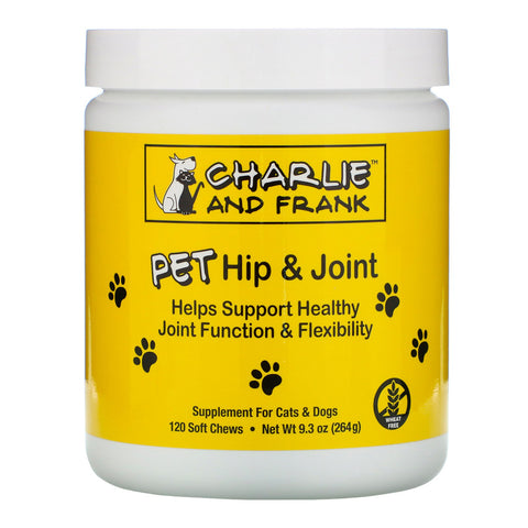 Charlie & Frank, Pet Hip & Joint, For Cats & Dogs, 120 Soft Chews