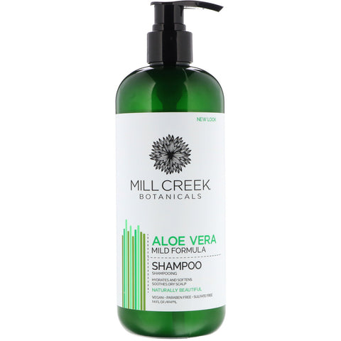 Mill Creek Botanicals, Aloe Vera Shampoo, Mild Formula, 14 fl oz (414 ml)