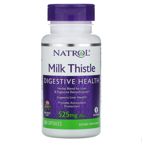 Natrol, Milk Thistle , 525 mg, 60 Capsules