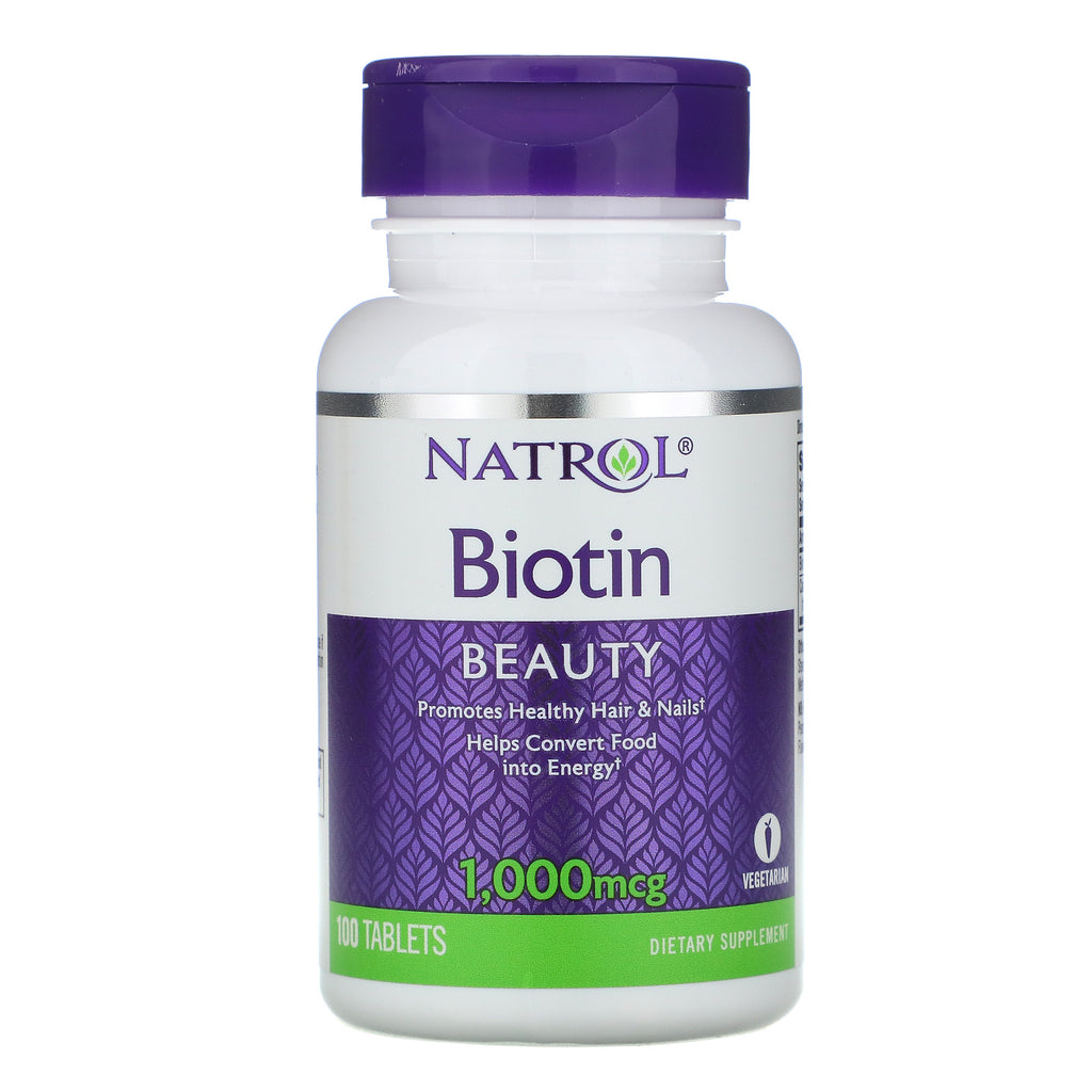 Natrol, Biotin, 1000 mcg, 100 Tablets