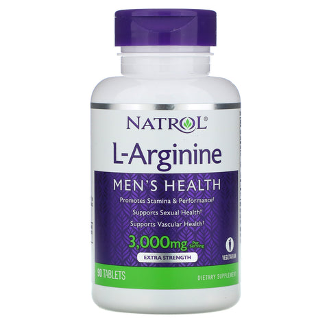 Natrol, L-Arginine, 3,000 mg, 90 Tablets