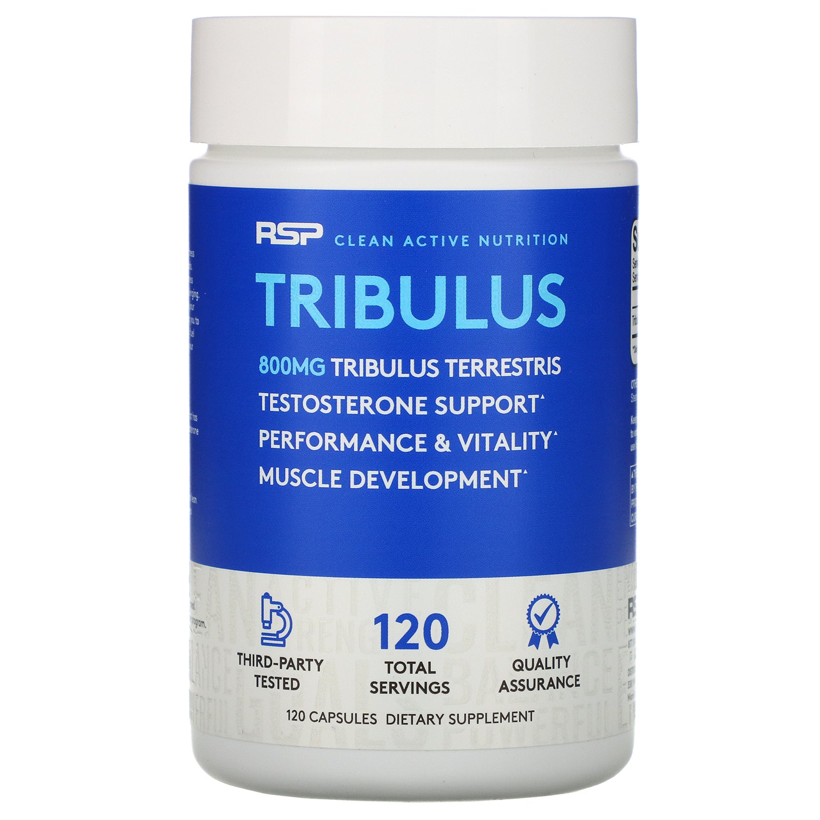 RSP Nutrition, Tribulus Terrestris, Testosterone Support, 800 mg, 120 Capsules