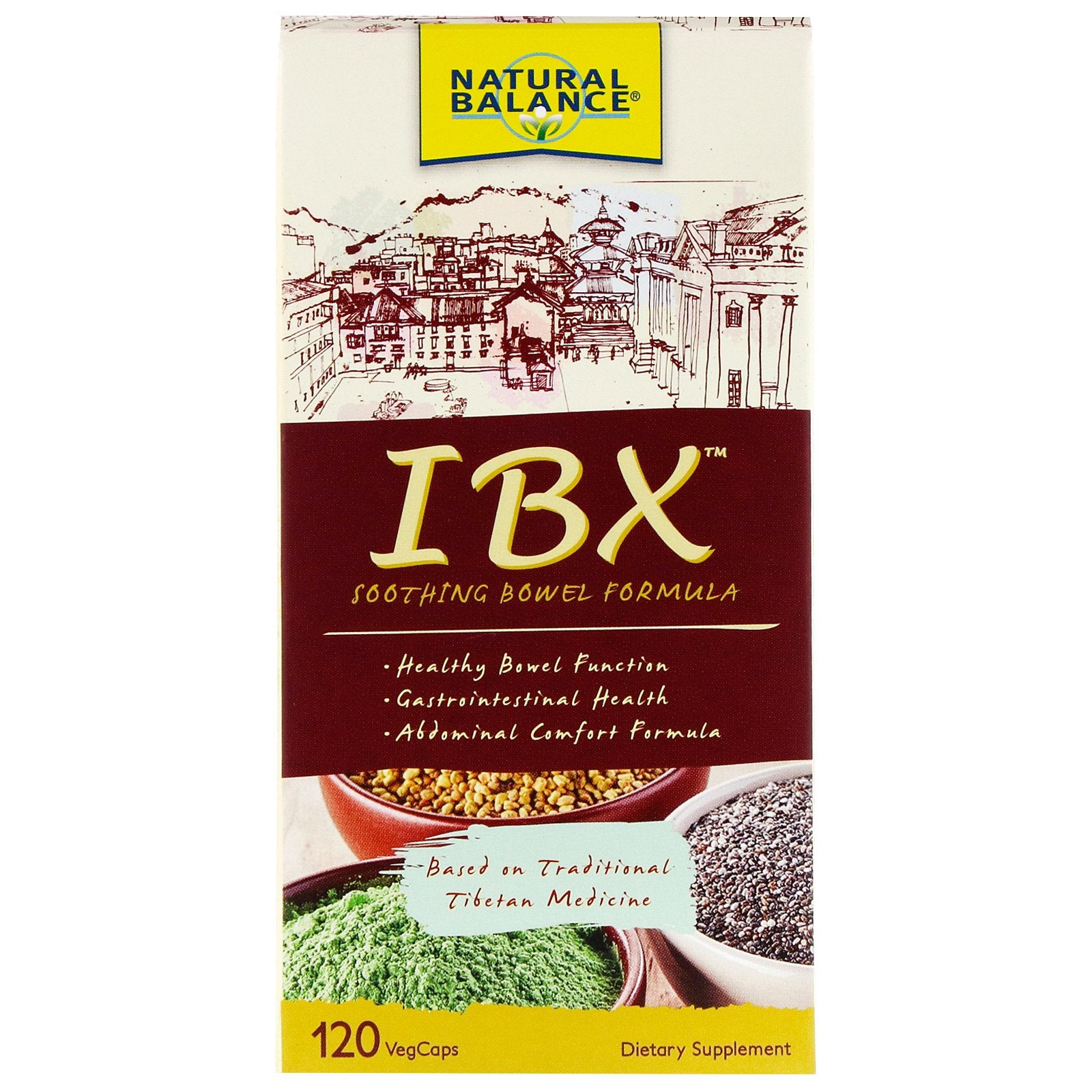 Natural Balance, IBX Soothing Bowel Formula, 120 Veg Caps