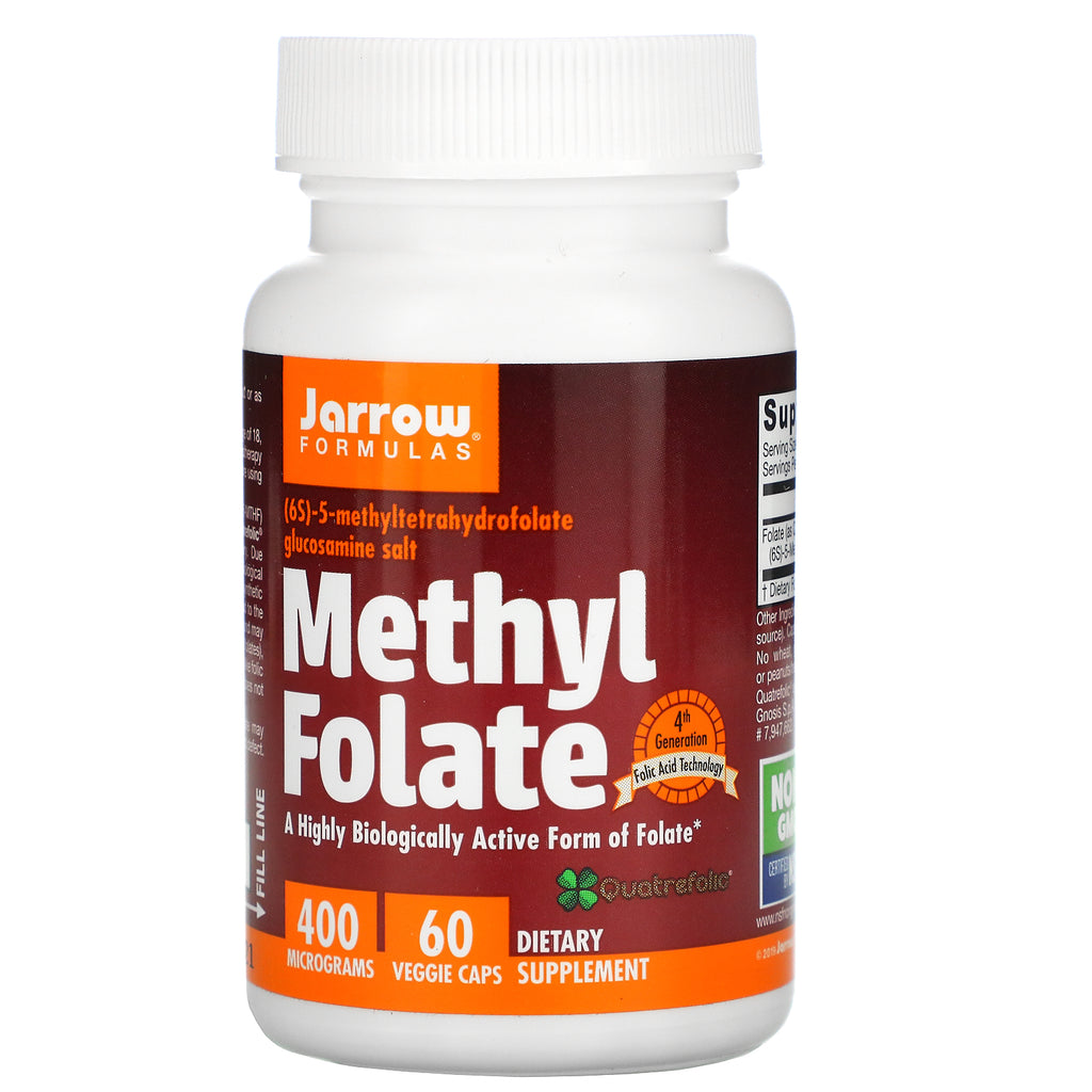 Jarrow Formulas, Methyl Folate, 400 mcg, 60 Veggie Caps