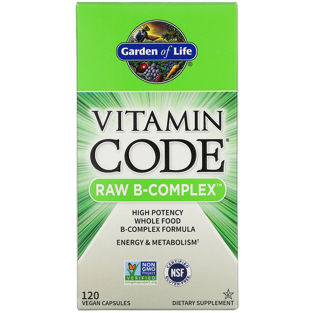 Garden of Life, Vitamin Code, RAW B-Complex, 120 Vegan Capsules