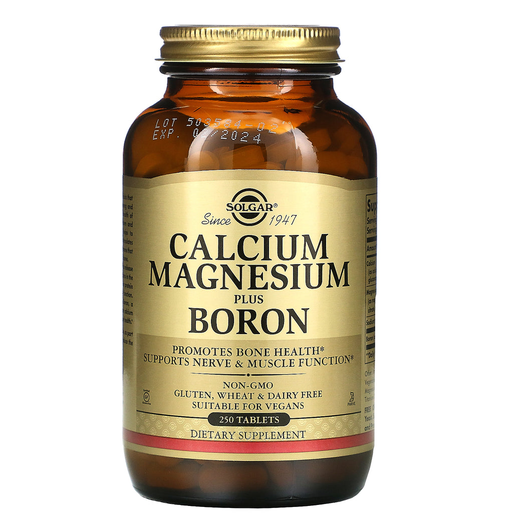 Solgar, Calcium Magnesium Plus Boron, 250 Tablets