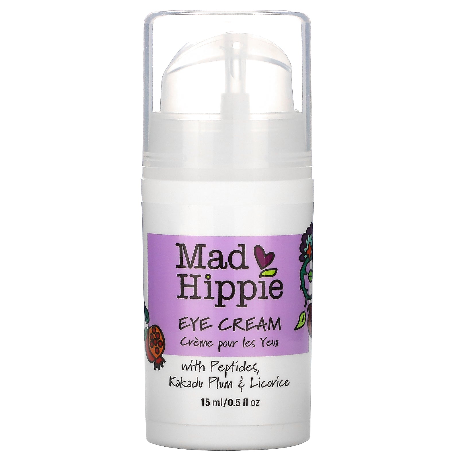 Mad Hippie Skin Care Products, Eye Cream, 14 Actives, 0.5 fl oz (15 ml)