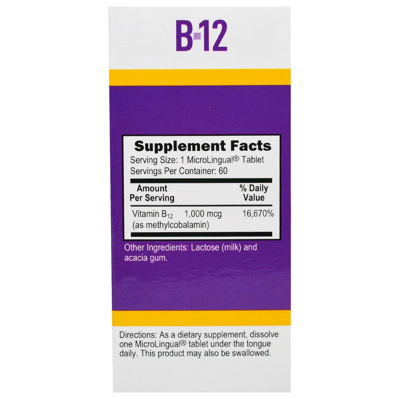 Superior Source, Methylcobalamin B-12, 1000 mcg, 60 Tablets