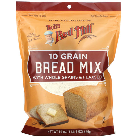 Bob's Red Mill, 10 Grain Bread Mix with Whole Grains & Flaxseed, 19 oz (539 g)