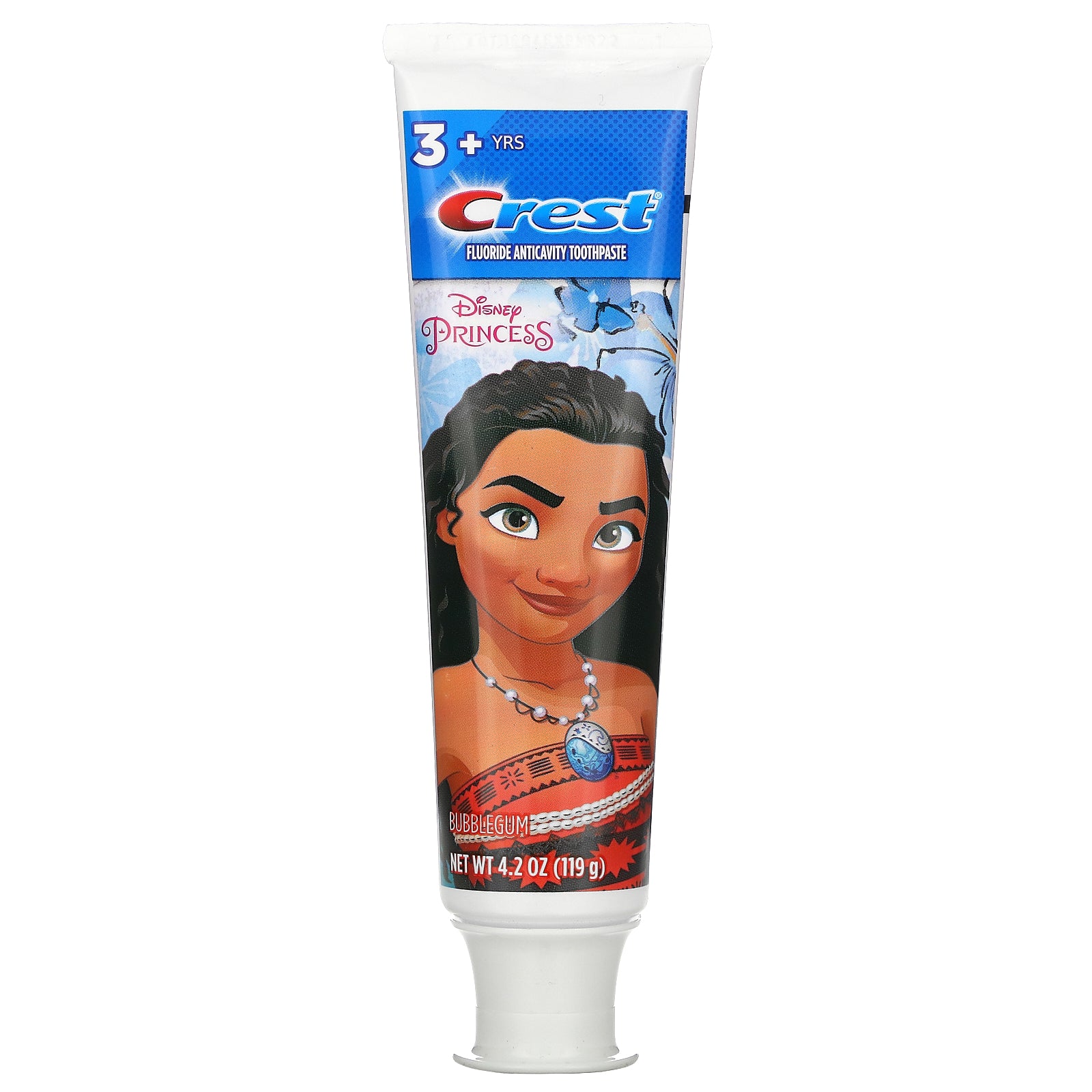 Crest, Fluoride Anticavity Toothpaste, Disney Princess Moana, Bubble Gum,  4.2 oz (119 g)