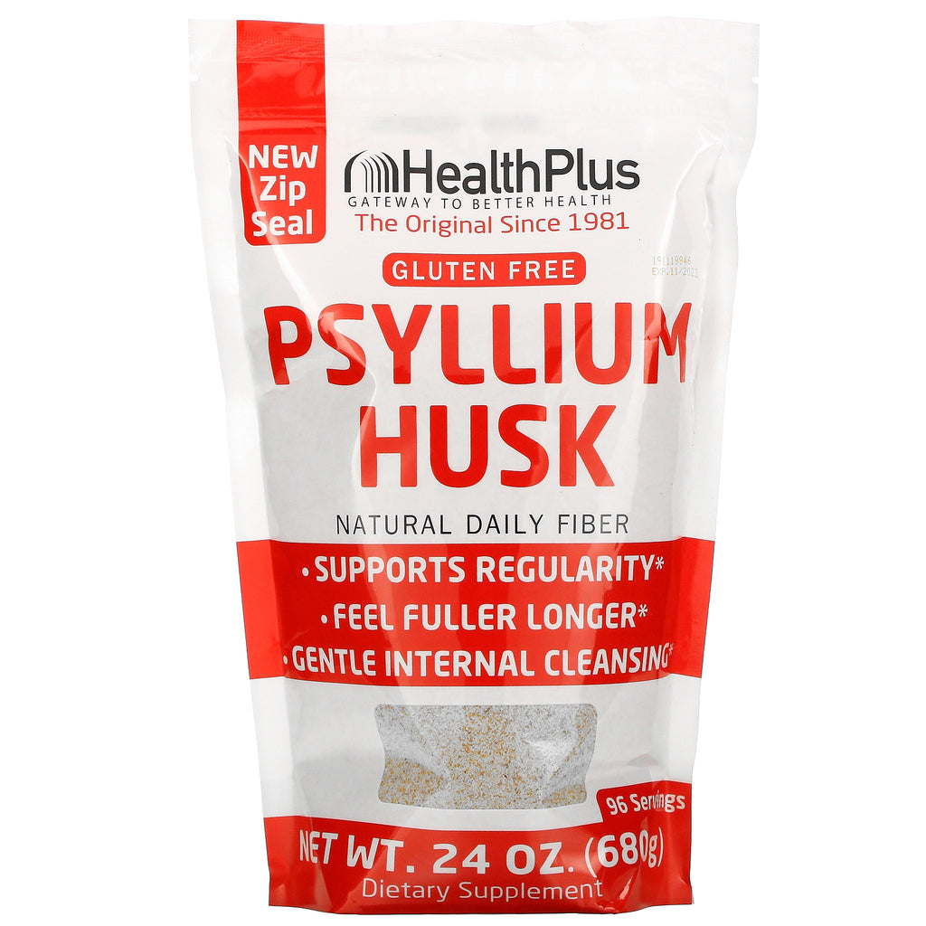 Health Plus, 100% Pure Psyllium Husk, 1.5 lbs (680 g)