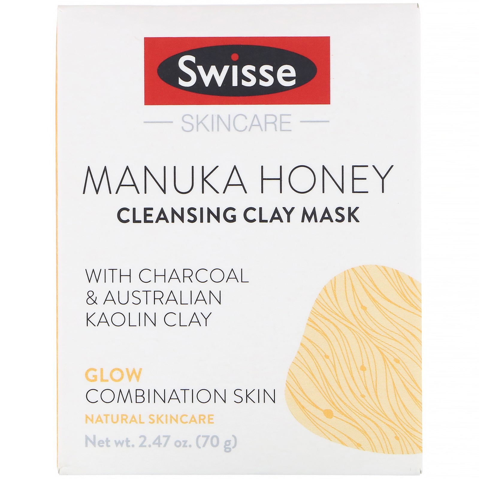 Swisse, Skincare, Manuka Honey Cleansing Clay Mask, 2.47 oz (70 g)