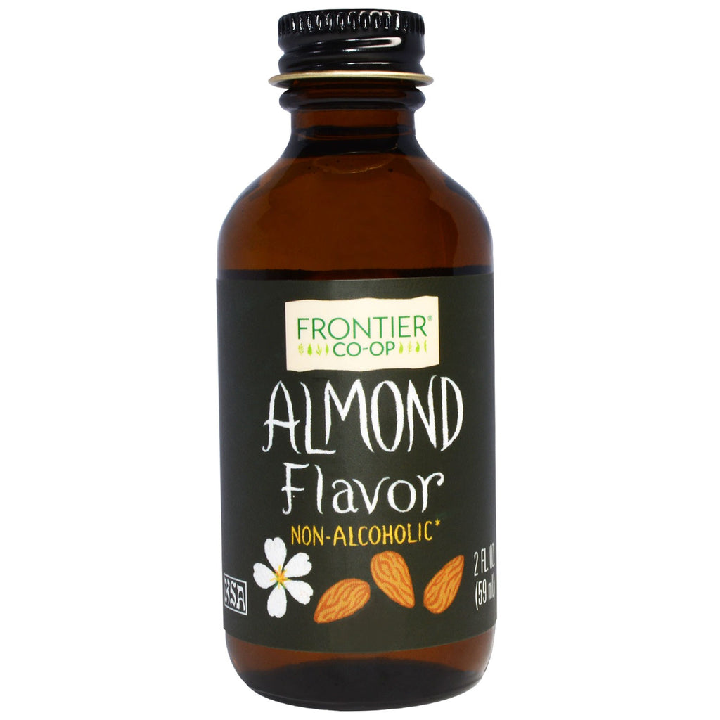 Frontier Natural Products, Almond Flavor, Non-Alcoholic, 2 fl oz (59 ml)