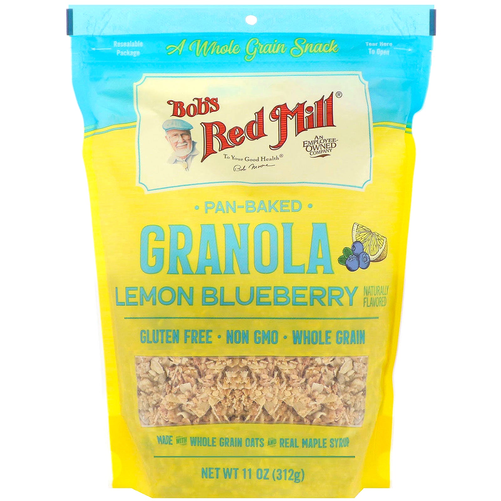 Bob's Red Mill, Pan-Baked Granola, Lemon Blueberry, 11 oz (312 g)