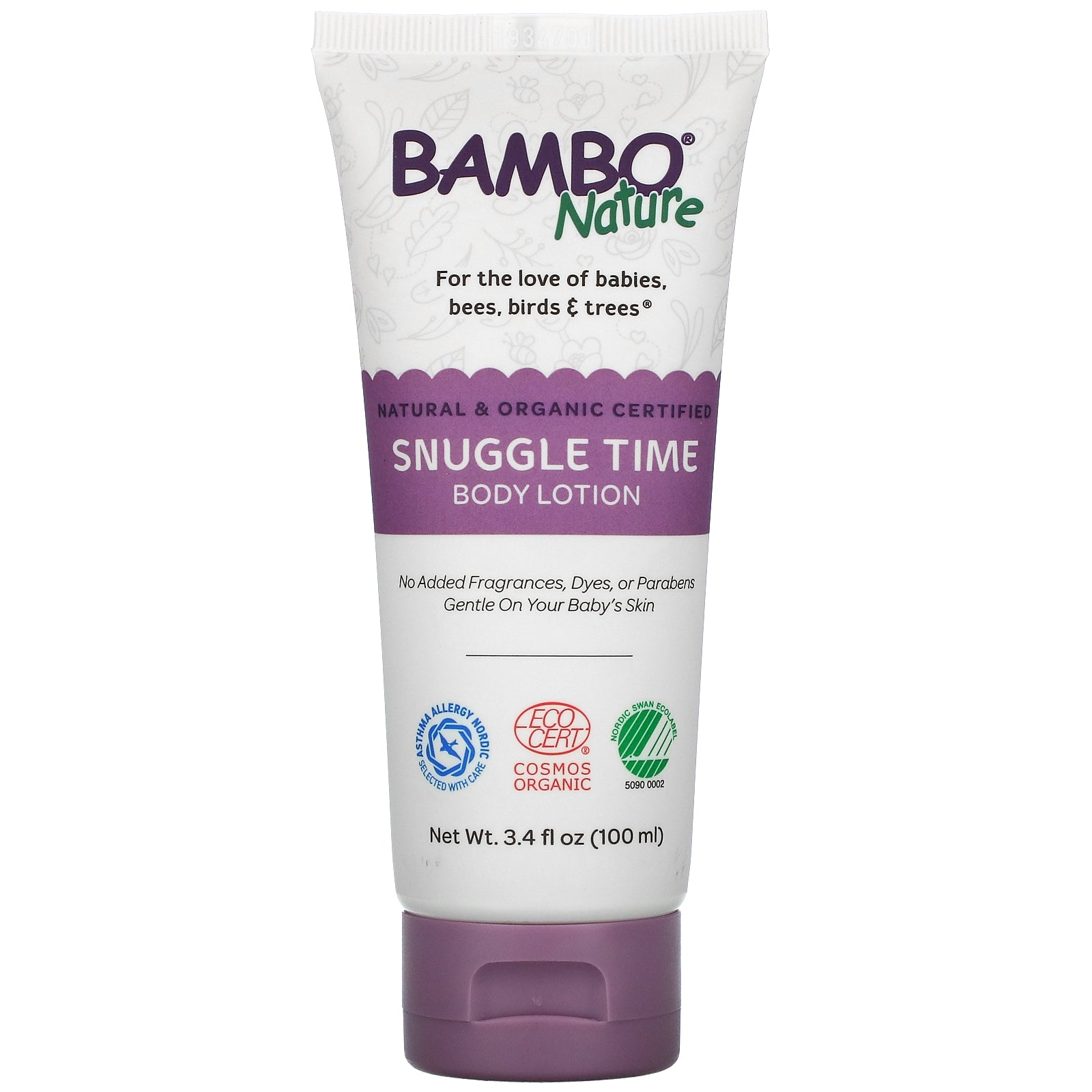 Bambo Nature, Snuggle Time Body Lotion, 3.4 fl oz (100 ml)