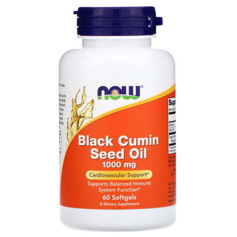 Now Foods, Black Cumin Seed Oil, 1,000 mg, 60 Softgels