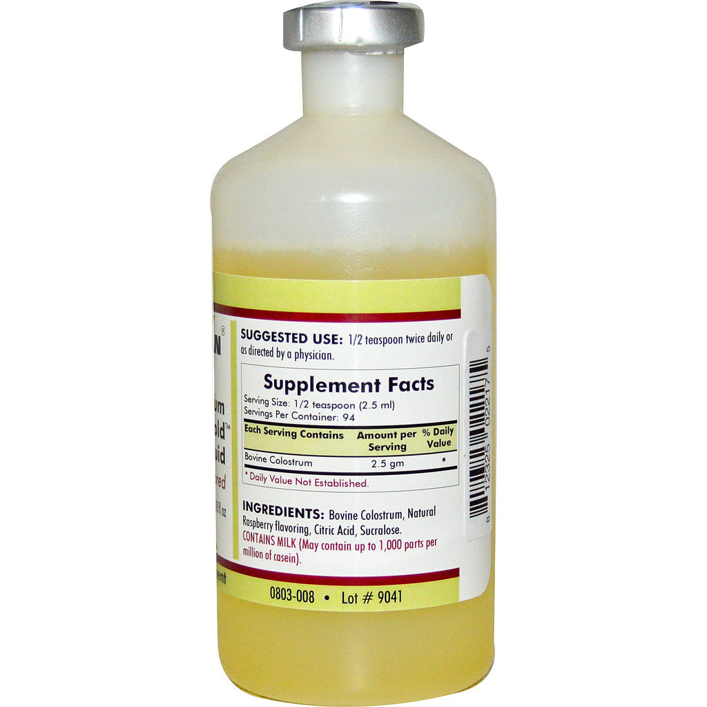 Kirkman Labs, Colostrum Gold Liquid, Flavored, 8 fl oz (237 ml)