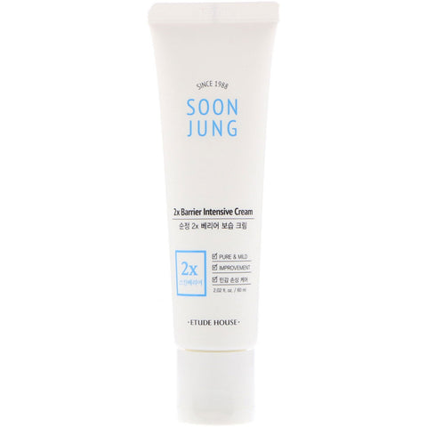 Etude House, Soon Jung, 2x Barrier Intensive Cream, 2.02 fl oz (60 ml)