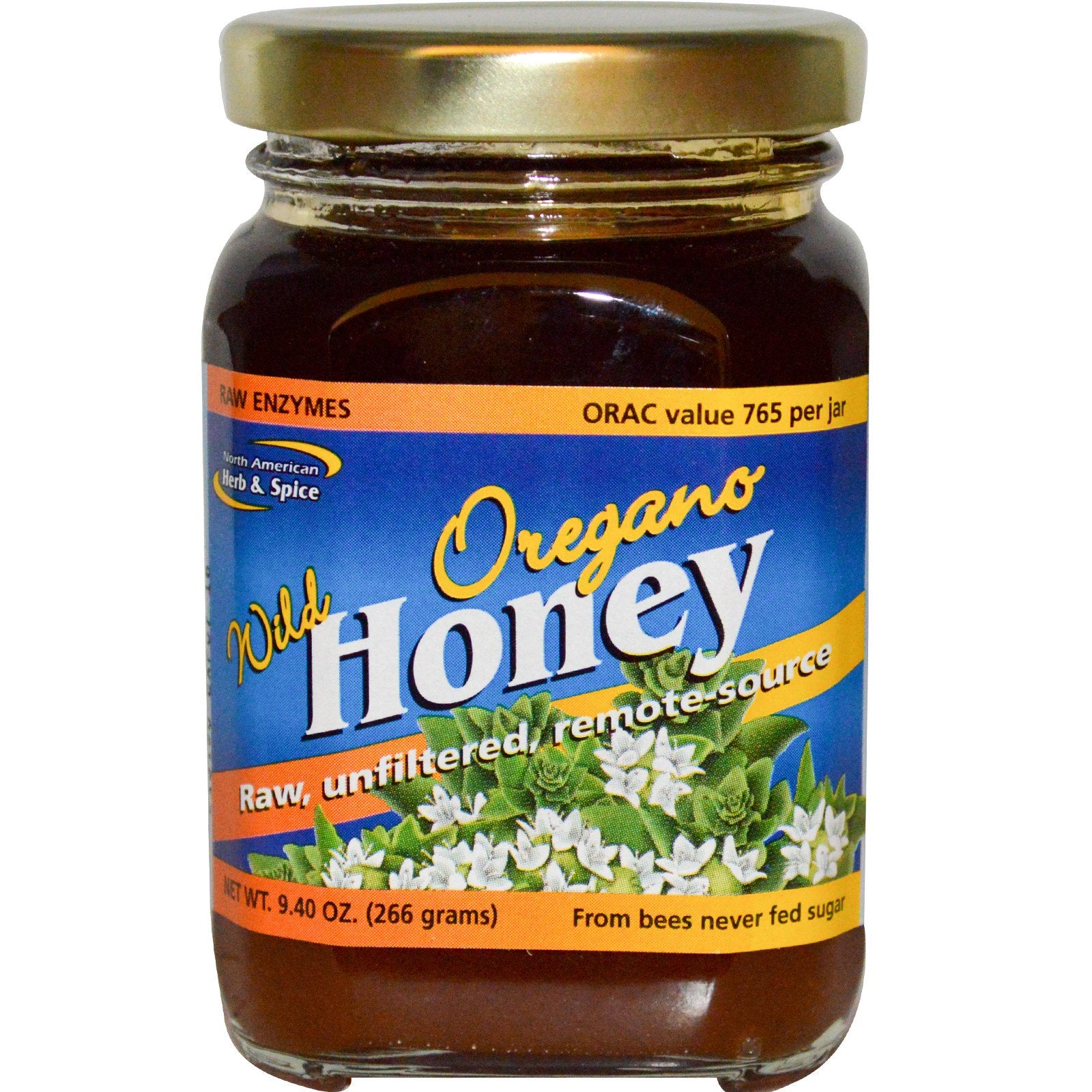 North American Herb & Spice, Wild Oregano Honey, 9.40 oz (266 g)