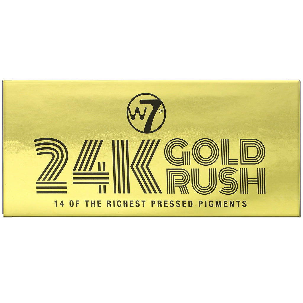 W7, 24K Gold Rush, Pressed Pigment Palette, 0.39 oz (11.2 g)