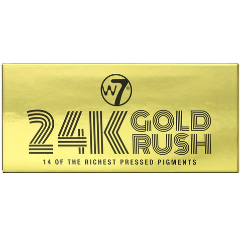 W7, 24K Gold Rush, Pressed Pigment Palette, 0.39 oz (11.2 g)