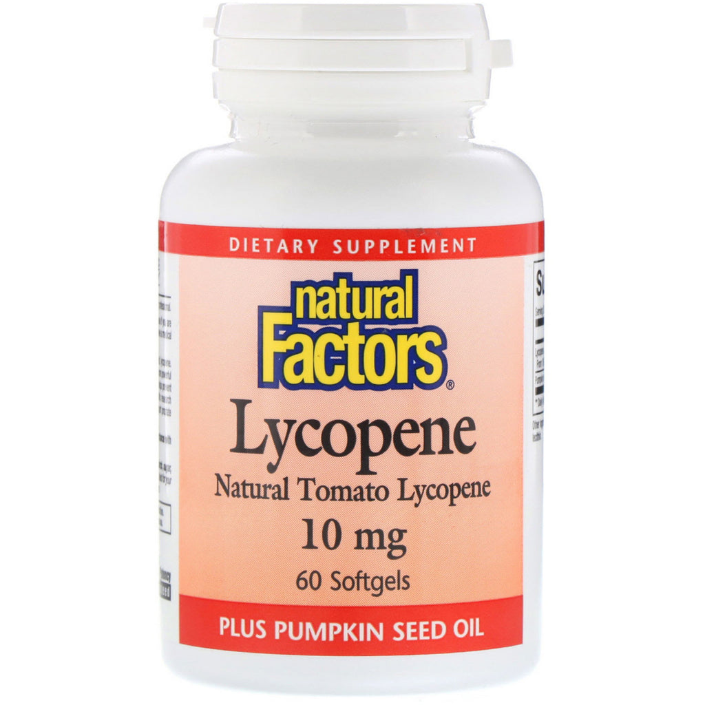 Natural Factors, Lycopene, 10 mg, 60 Softgels