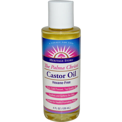 Heritage Store, The Palma Christi, Castor Oil, 4 fl oz (120 ml)