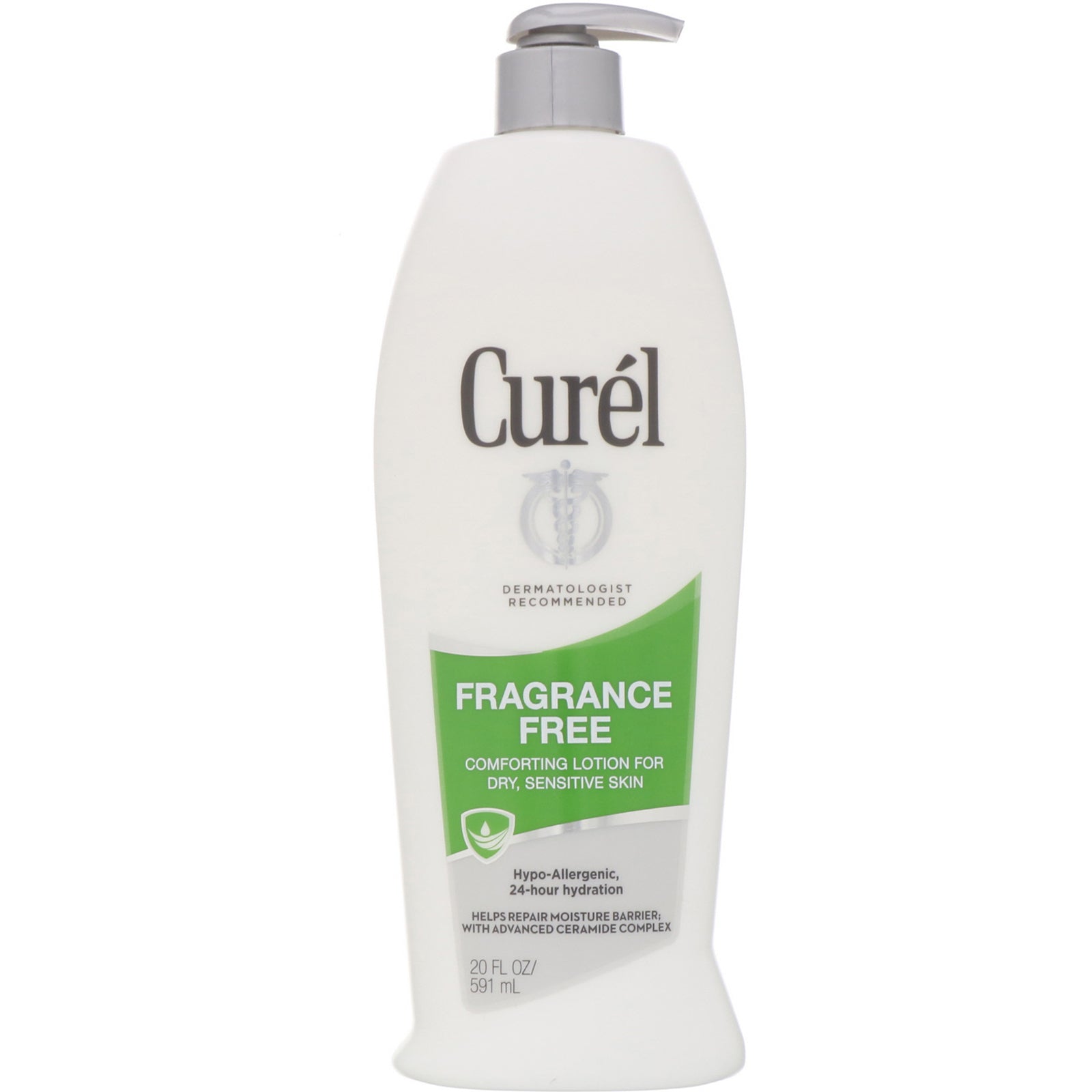 Curel, Fragrance Free, Comforting Lotion for Dry, Sensitive Skin, 20 fl oz (591 ml)