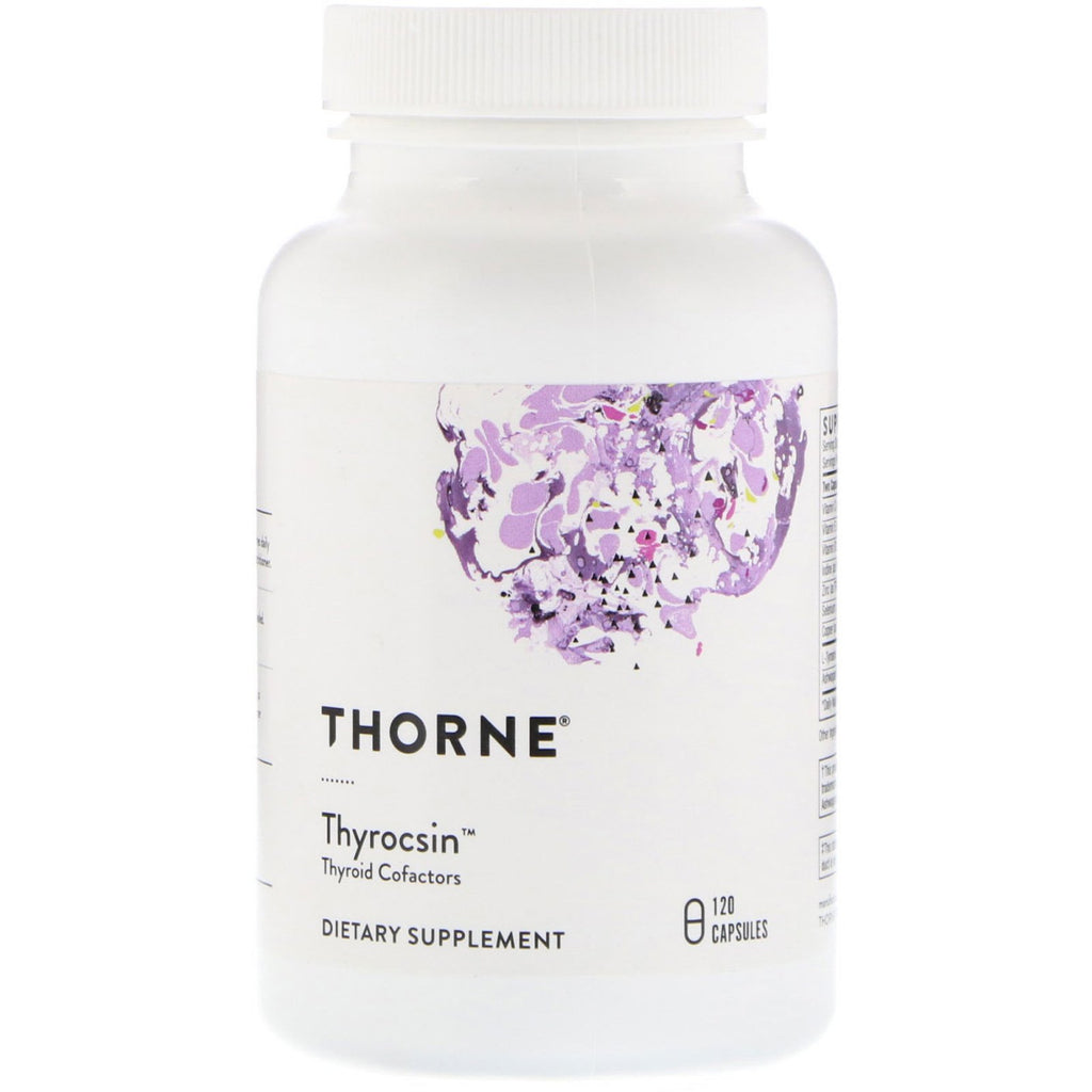 Thorne Research, Thyrocsin, Thyroid Cofactors, 120 Capsules